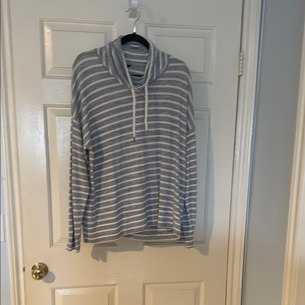 Casual Striped Pullover Hoodie